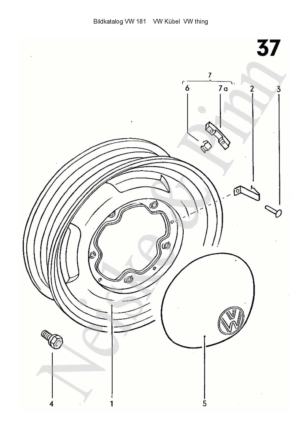 VW 181 Preisliste Price list VW thing