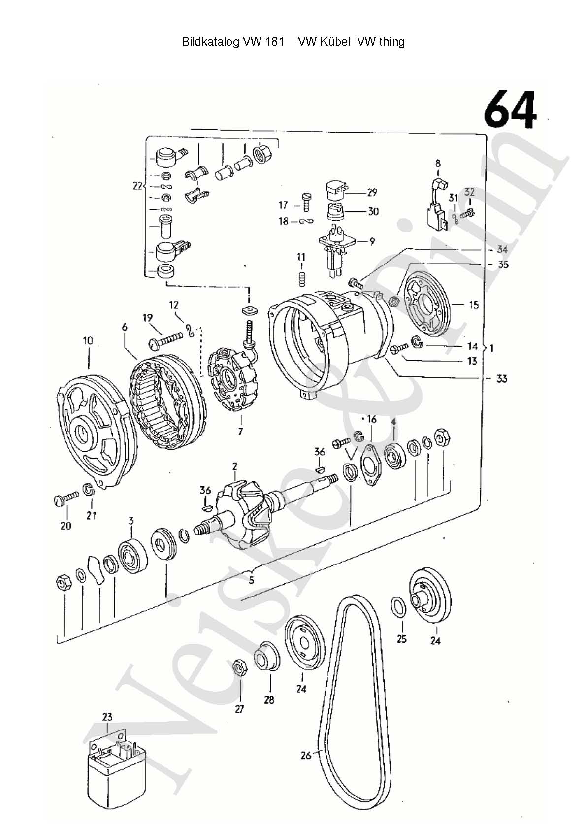 VW 181 Preisliste Price list VW thing