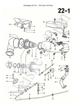 ==> groß / big VW 181 Volkswagen Jeep VW Thing 181 Kübel