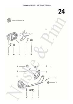 ==> groß / big VW 181 Volkswagen Jeep VW Thing 181 Kübel