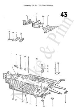 ==> groß / big VW 181 Volkswagen Jeep VW Thing 181 Kübel