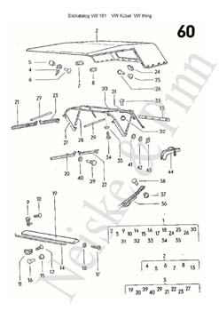 ==> groß / big VW 181 Volkswagen Jeep VW Thing 181 Kübel