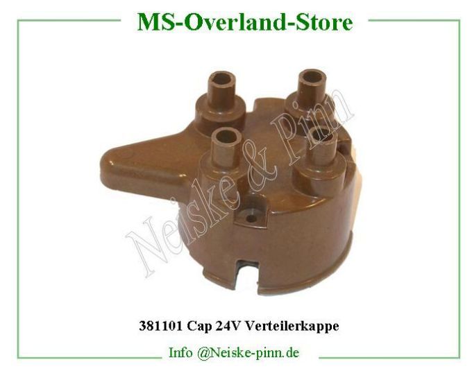  Cap 24V Verteilerkappe  Willys-M38 Tete allumeur 24v jeep m38&a1   Willys Overland Cap distributor 24 volts jeep m38&a1 Neiske & Pinn  WO118717 WO-118717 Willys Overland  Willys-M38  WO-118717 Willys-M38  Neiske & Pinn  