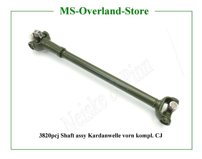  Shaft assy Kardanwelle vorn kompl. CJ  Willys-CJ2A   Willys Overland  Neiske & Pinn   Willys Overland  Willys-CJ2A   Neiske & Pinn  Willys-CJ2A  Willys Overland  Willys-CJ2A   Willys Overland  Willys-CJ2A  Neiske & Pinn  