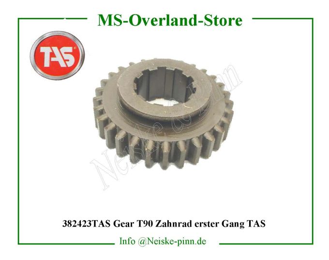  Gear T90 Zahnrad erster Gang TAS  Willys-M38 Pignon baladeur 1ere marche arr t90   Willys Overland Gear sliding low and reverse t90 Neiske & Pinn  WO640401 WO-640401 Willys Overland  Willys-M38  WO-640401 Willys-M38  Neiske & Pinn  