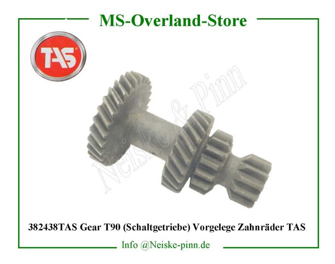  Gear T90 (Schaltgetriebe) Vorgelege Zahnräder TAS  Willys-M38   Willys Overland Gear cluster countershaft Neiske & Pinn  WO640405  WO-640405  Willys Overland  Willys-M38  WOA640405  Willys-M38  Neiske & Pinn  