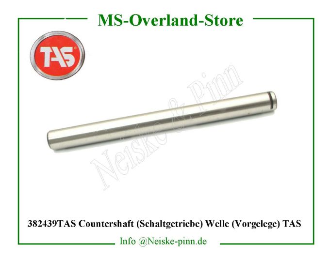  Countershaft (Schaltgetriebe) Welle (Vorgelege) TAS  Willys-M38 Axe pignon train fixe bt dia 28mm m38   Willys Overland Shaft reverse idler gear transmission t90 Neiske & Pinn  WO640412 WO-640412 Willys Overland  Willys-M38  WO-640412 Willys-M38  Neiske & Pinn  