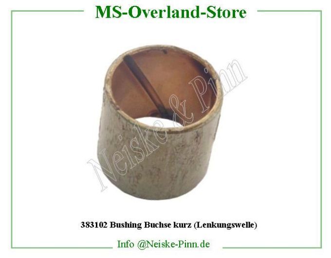  Bushing Buchse kurz (Lenkungswelle)  Willys-M38A1   Willys Overland  Neiske & Pinn   Willys Overland  Willys-M38A1   Neiske & Pinn  Willys-M38A1  Willys Overland  Willys-M38A1   Willys Overland  Willys-M38A1  Neiske & Pinn  