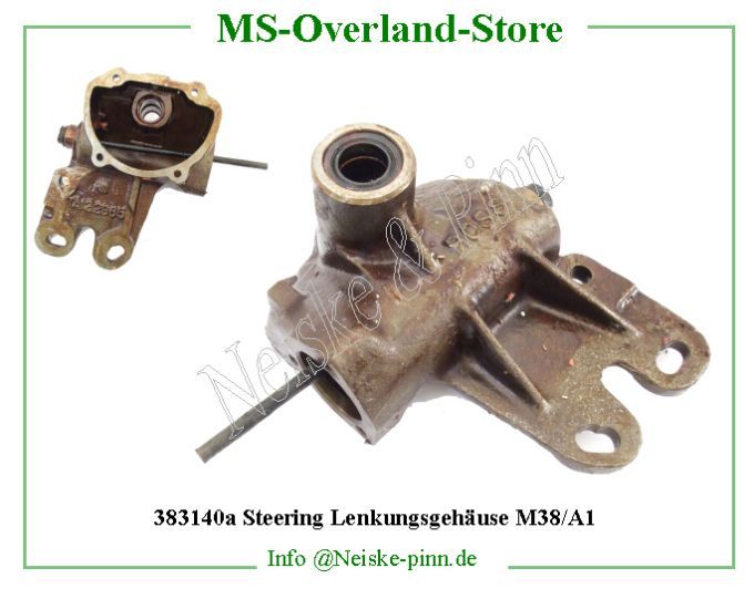  Steering Lenkungsgehäuse M38/A1  Willys-M38A1   Willys Overland  Neiske & Pinn   Willys Overland  Willys-M38A1   Neiske & Pinn  Willys-M38A1  Willys Overland  Willys-M38A1   Willys Overland  Willys-M38A1  Neiske & Pinn  