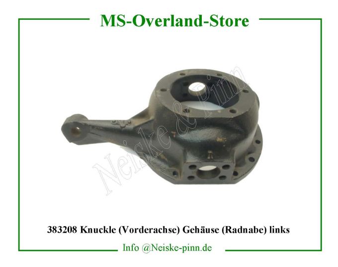  Knuckle (Vorderachse) Gehäuse (Radnabe) links  Willys-M38   Willys Overland  Neiske & Pinn   Willys Overland  Willys-M38   Neiske & Pinn  Willys-M38  Willys Overland  Willys-M38   Willys Overland  Willys-M38  Neiske & Pinn  
