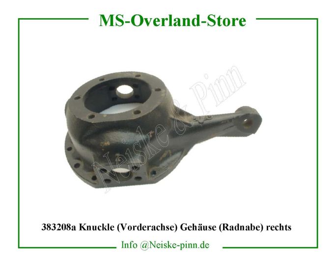  Knuckle (Vorderachse) Gehäuse (Radnabe) rechts  Willys-M38   Willys Overland  Neiske & Pinn   Willys Overland  Willys-M38   Neiske & Pinn  Willys-M38  Willys Overland  Willys-M38   Willys Overland  Willys-M38  Neiske & Pinn  