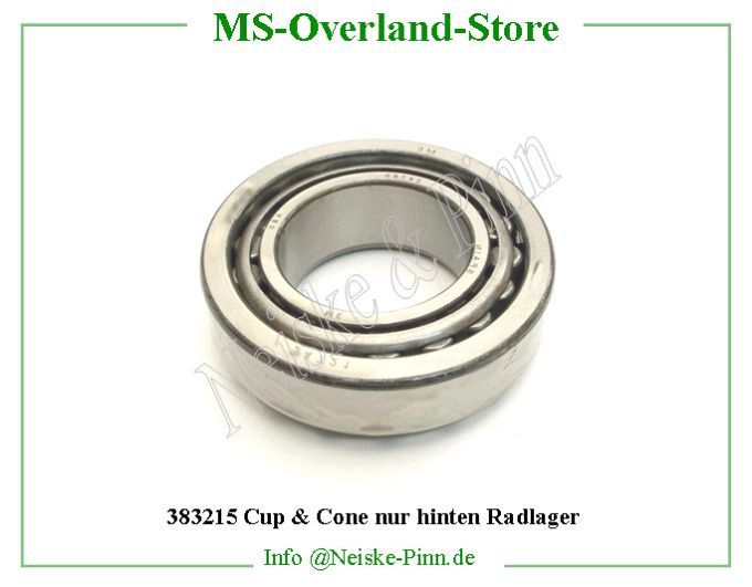  Cup and Cone nur hinten Radlager  Willys-M38   Willys Overland  Neiske & Pinn  WO52799 WO-52799 Willys Overland  Willys-M38  TIM.25877/2582 Willys-M38  Neiske & Pinn  