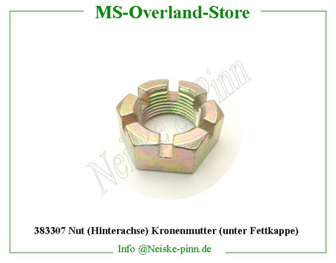  Nut (Hinterachse) Kronenmutter (unter Fettkappe)  Willys-M38   Willys Overland  Neiske & Pinn   Willys Overland  Willys-M38   Neiske & Pinn  Willys-M38  Willys Overland  Willys-M38   Willys Overland  Willys-M38  Neiske & Pinn  