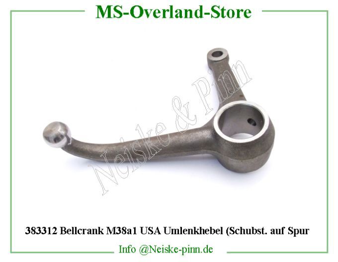  Bellcrank M38 und M38A1 Umlenkhebel (Schubst. auf Spur  Willys-M38A1 Levier double renvoi direction m38&m38a1   Willys Overland Bell crank drag link m38&a1 Neiske & Pinn  WO647008 WO-647008 Willys Overland  Willys-M38A1  WO-647008 Willys-M38A1  Neiske & Pinn  