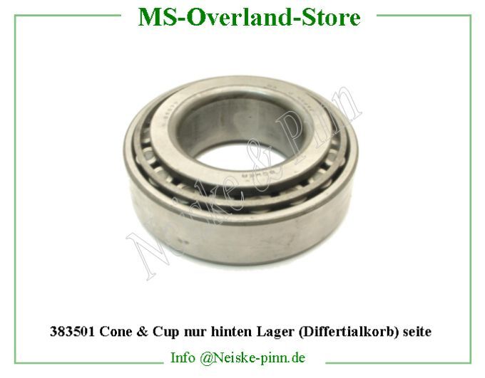  Cone and Cup nur hinten Lager (Differtialkorb) seite  Willys-CJ2A   Willys Overland  Neiske & Pinn   Willys Overland  Willys-CJ2A   Neiske & Pinn  Willys-CJ2A  Willys Overland  Willys-CJ2A   Willys Overland  Willys-CJ2A  Neiske & Pinn  