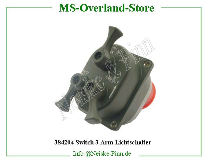  Switch 3 Arm Lichtschalter  Willys-M38A1   Willys Overland  Neiske & Pinn   Willys Overland  Willys-M38A1   Neiske & Pinn  Willys-M38A1  Willys Overland  Willys-M38A1   Willys Overland  Willys-M38A1  Neiske & Pinn  