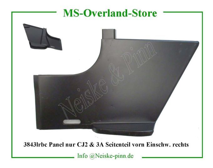  Panel nur CJ2 und CJ3A Seitenteil vorn Einschw.rechts  Willys-CJ2A   Willys Overland  Neiske & Pinn   Willys Overland  Willys-CJ2A   Neiske & Pinn  Willys-CJ2A  Willys Overland  Willys-CJ2A   Willys Overland  Willys-CJ2A  Neiske & Pinn  