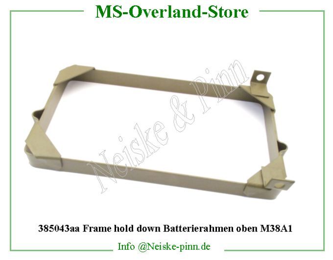  Frame hold down Batterierahmen oben M38A1  Willys-M38A1   Willys Overland  Neiske & Pinn   Willys Overland  Willys-M38A1   Neiske & Pinn  Willys-M38A1  Willys Overland  Willys-M38A1   Willys Overland  Willys-M38A1  Neiske & Pinn  