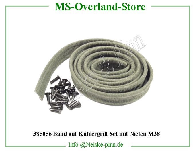  Band auf Kühlergrill Set mit Nieten M38  Willys-CJ2A   Willys Overland  Neiske & Pinn   Willys Overland  Willys-CJ2A   Neiske & Pinn  Willys-CJ2A  Willys Overland  Willys-CJ2A   Willys Overland  Willys-CJ2A  Neiske & Pinn  