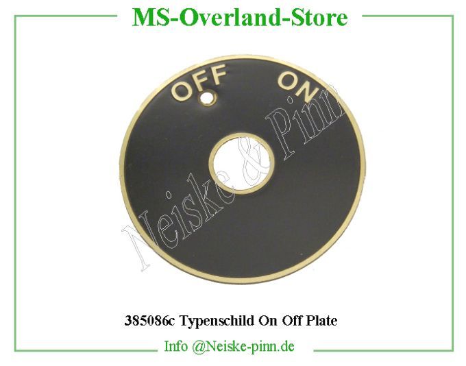  Typenschild On Off Plate  Willys-M38A1   Willys Overland  Neiske & Pinn   Willys Overland  Willys-M38A1   Neiske & Pinn  Willys-M38A1  Willys Overland  Willys-M38A1   Willys Overland  Willys-M38A1  Neiske & Pinn  