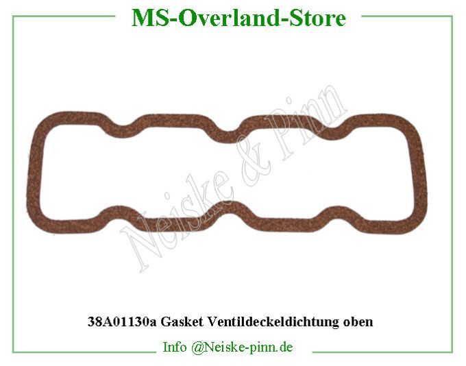  Gasket Ventildeckeldichtung oben  Willys-M38A1 Joint cache culbuteur m38a1   Willys Overland Gasket cover head cylinder m38a1 Neiske & Pinn  WO648798 WO-648798 Willys Overland  Willys-M38A1  648798 Willys-M38A1  Neiske & Pinn  