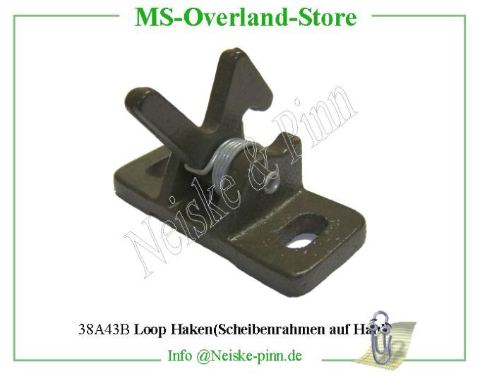  Loop Haken(Scheibenrahmen auf Haube  Willys-M38A1   Willys Overland  Neiske & Pinn   Willys Overland  Willys-M38A1   Neiske & Pinn  Willys-M38A1  Willys Overland  Willys-M38A1   Willys Overland  Willys-M38A1  Neiske & Pinn  