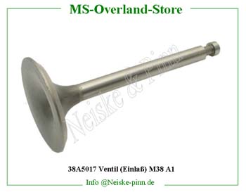  Ventil (EinlaÃŸ)  Willys-M38A1 Soupape admission moteur jeep m38a1   Willys Overland Valve intake engine jeep m38a1 Neiske & Pinn  WO646421 WO-646421 Willys Overland  Willys-M38A1  WO-646421 Willys-M38A1  Neiske & Pinn  