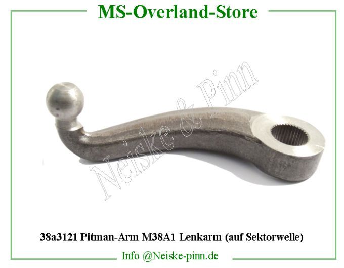  Pitman-Arm M38A1 Lenkarm (auf Sektorwelle)  Willys-M38A1   Willys Overland  Neiske & Pinn   Willys Overland  Willys-M38A1   Neiske & Pinn  Willys-M38A1  Willys Overland  Willys-M38A1   Willys Overland  Willys-M38A1  Neiske & Pinn  