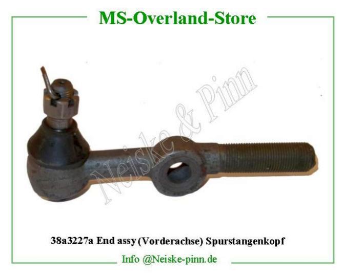  End assy 19mm Spurstangenkopf doppelt  Willys-M38A1 ROTULE.OEIL DIRECT.M.38 diam19     Willys Overland  Neiske & Pinn  WO809189 WO-809189 Willys Overland  Willys-M38A1  809189 Willys-M38A1  Neiske & Pinn  
