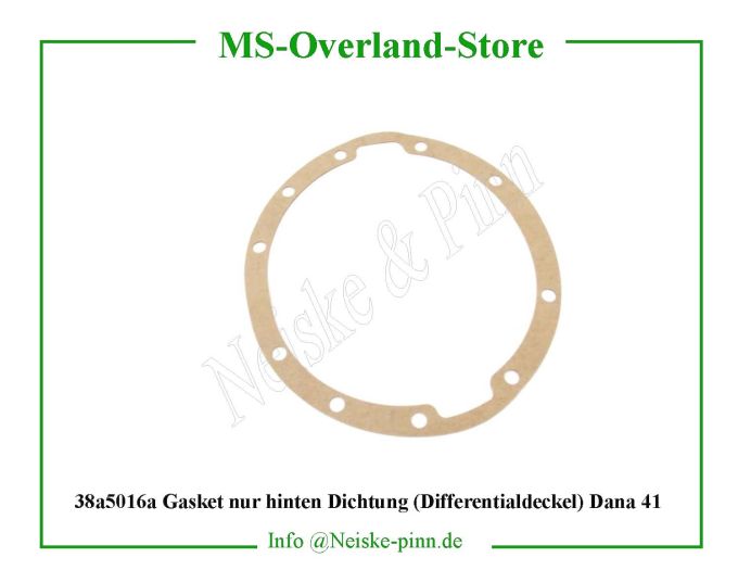  Gasket nur hinten Dichtung (Differentialdeckel) Dana 41  Willys-CJ2A   Willys Overland  Neiske & Pinn   Willys Overland  Willys-CJ2A   Neiske & Pinn  Willys-CJ2A  Willys Overland  Willys-CJ2A   Willys Overland  Willys-CJ2A  Neiske & Pinn  