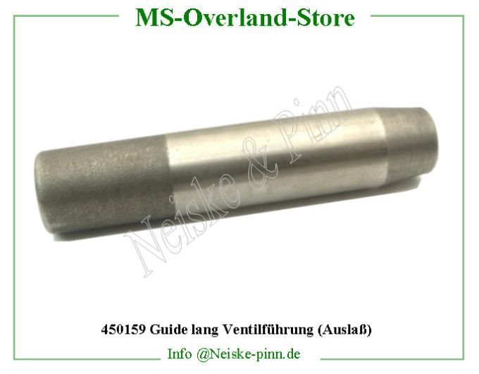  Guide lang Ventilführung (Auslaß)  Willys-M38A1 Guide soupape echappement USA   Willys Overland Guide exhaust valve mb Neiske & Pinn  WO375811 WO-375811 Willys Overland  Willys-M38A1  WO-375811 Willys-M38A1  Neiske & Pinn  