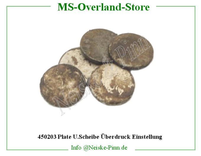  Plate U.Scheibe Überd.Einstellung  Willys-M38A1 CALE REGLAGE CLAPET POMPE HUIL  Willys Overland  Neiske & Pinn  WO630389 WO-630389 Willys Overland  Willys-M38A1  630389 Willys-M38A1  Neiske & Pinn  