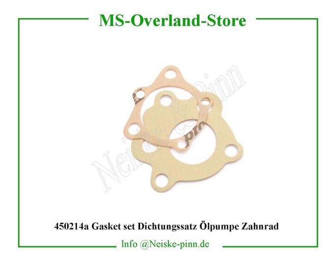  Gasket set Dichtungssatz Ölpumpe Zahnrad  Willys-M38A1 Joints pompe a huile nos (pochette)   Willys Overland Gaskets oil pump set Neiske & Pinn  WOA6750 WO-A-6750 Willys Overland  Willys-M38A1  WO-A6750 Willys-M38A1  Neiske & Pinn  