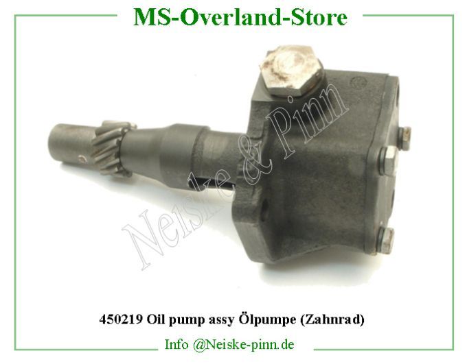  Oil pump assy Ölpumpe (Zahnrad)  Willys-M38A1 Pompe a huile type pignon moteur jeep   Willys Overland Pump oil pinion type Neiske & Pinn  WO649871 WO-649871 Willys Overland  Willys-M38A1  WO-649871 Willys-M38A1  Neiske & Pinn  