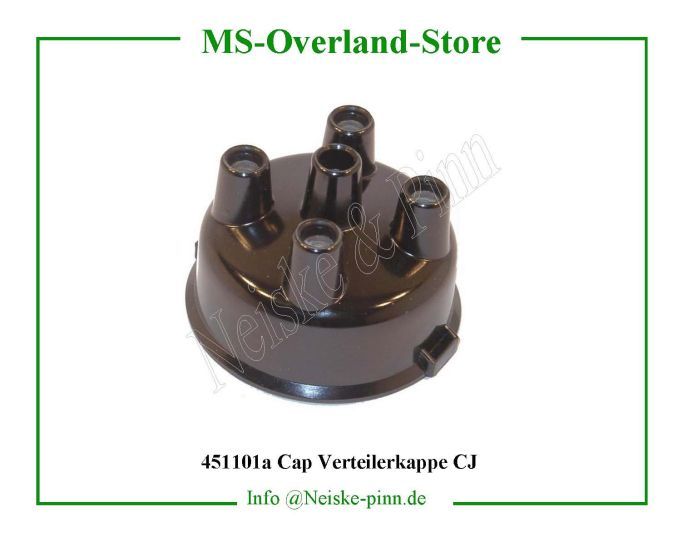  Cap Verteilerkappe CJ  Willys-CJ3B   Willys Overland  Neiske & Pinn  WO118343 WO118343 Willys Overland  Willys-CJ3B  WO-118343 Willys-CJ3B  Neiske & Pinn  