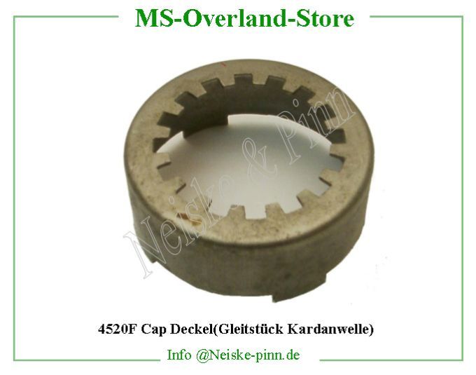  Cap Deckel(Gleitstück Kardanwelle)  Willys-CJ2A Cache poussiere coulissant arbre trans   Willys Overland Cap dust seal propeller shaft Neiske & Pinn  WOA942 WO-A-942 Willys Overland  Willys-CJ2A  WO-A942 Willys-CJ2A  Neiske & Pinn  