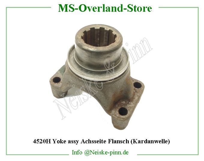  Yoke assy Achsseite Flansch (Kardanwelle)  Willys-CJ2A Chape pont pignon attaque jeep   Willys Overland Yoke universal joint end axle Neiske & Pinn  WOA1445 WO-A-1445 Willys Overland  Willys-CJ2A  WO-A1445 Willys-CJ2A  Neiske & Pinn  