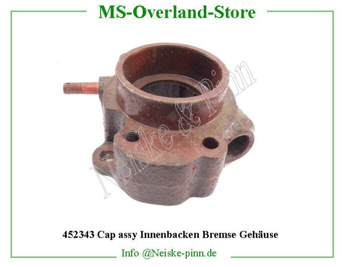  Cap assy Innenbacken Bremse Gehäuse (Handbremsaufnahme)  Willys-M38 Carter support mecanisme fam m201/gpw   Willys Overland Housing rear shaft bearing ford Neiske & Pinn  WOA9341 WO-A-9341 Willys Overland  Willys-M38  WO-A9341 Willys-M38  Neiske & Pinn  