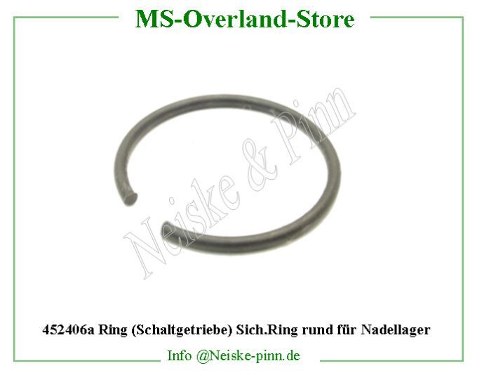  Ring (Schaltgetriebe) Sich.Ring rund für Nadellager  Willys-MB Jonc galets de pignon a queue   Willys Overland Snap ring main shaft pilot roller bearing t84 Neiske & Pinn  WO639423 WO-639423 Willys Overland  Willys-MB  WO-639423 Willys-MB  Neiske & Pinn  