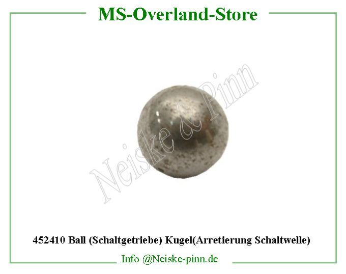  Ball (Schaltgetriebe) Kugel(Arretierung Schaltwelle)  Willys-MB Bille verrouillage axe bv jeep mb   Willys Overland Ball shift rail poppet t84 Neiske & Pinn  WO635838 WO-635838 Willys Overland  Willys-MB  WO-635838 Willys-MB  Neiske & Pinn  