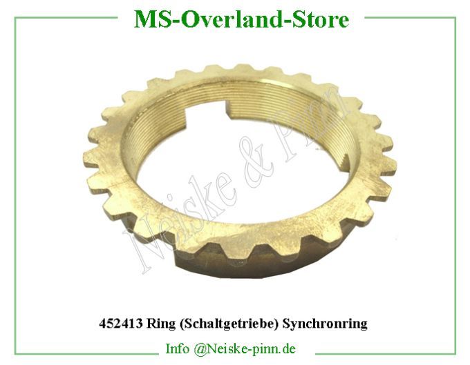  Ring (Schaltgetriebe) Synchronring  Willys-MB Bague syncro bv t84 jeep mb   Willys Overland Ring syncronizer blocking t84 Neiske & Pinn  WO637834 WO-637834 Willys Overland  Willys-MB  WO-637834 Willys-MB  Neiske & Pinn  