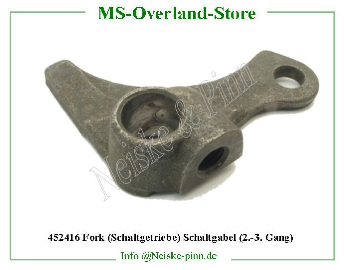  Fork (Schaltgetriebe) Schaltgabel (2.-3. Gang)  Willys-MB Fourchette commande 2e/3e bv mb   Willys Overland Fork shift high and intermediate t84 Neiske & Pinn  WO636196 WO-636196 Willys Overland  Willys-MB  WO-636196 Willys-MB  Neiske & Pinn  