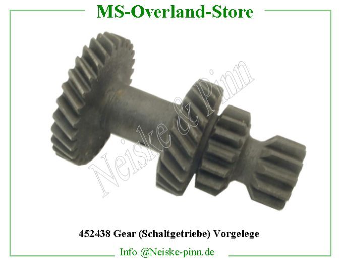  Gear (Schaltgetriebe) Vorgelege  Willys-MB Pignon train fixe complet bv   Willys Overland Gears counter t84 Neiske & Pinn  WOA739 WO-A-739 Willys Overland  Willys-MB  WO-A739 Willys-MB  Neiske & Pinn  