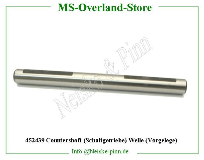  Countershaft (Schaltgetriebe) Welle (Vorgelege)  Willys-MB Axe pignon train fixe bv mb   Willys Overland Countershaft transmission t84 Neiske & Pinn  WO638948 WO-638948 Willys Overland  Willys-MB  WO-638948 Willys-MB  Neiske & Pinn  