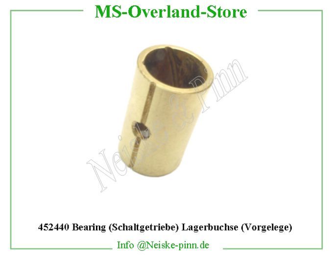  Bearing (Schaltgetriebe) Lagerbuchse (Vorgelege)  Willys-MB Bague train fixe bv jeep mb   Willys Overland Bushing counter gears t84 Neiske & Pinn  WOA878 WO-A-878 Willys Overland  Willys-MB  WO-A878 Willys-MB  Neiske & Pinn  