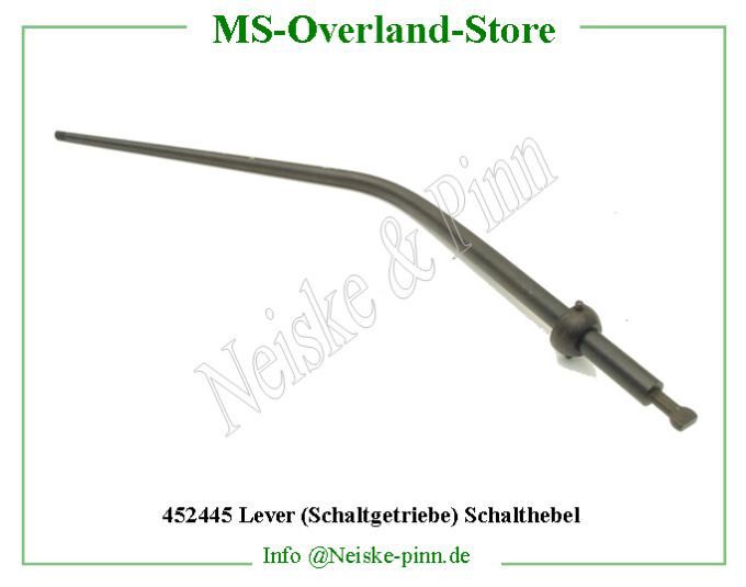 Lever (Schaltgetriebe) Schalthebel  Willys-MB Levier boite de vitesse t84   Willys Overland Lever control trans t84 Neiske & Pinn  WOA1380 WO-A-1380 Willys Overland  Willys-MB  WO-A1380 Willys-MB  Neiske & Pinn  