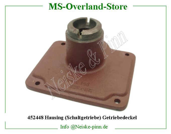  Hausing (Schaltgetriebe) Getriebedeckel  Willys-MB Couvercle boite vitesse nu jeep   Willys Overland Housing control transmission ass t84 Neiske & Pinn  WO635857 WO-635857 Willys Overland  Willys-MB  WO-635857 Willys-MB  Neiske & Pinn  