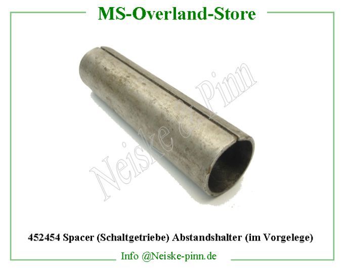 Spacer (Schaltgetriebe) Abstandshalter (im Vorgelege)  Willys-MB Entretoise inter train fixe bv   Willys Overland Spacer countershaft bearing t84 Neiske & Pinn  WOA880 WO-A-880 Willys Overland  Willys-MB  WO-A880 Willys-MB  Neiske & Pinn  