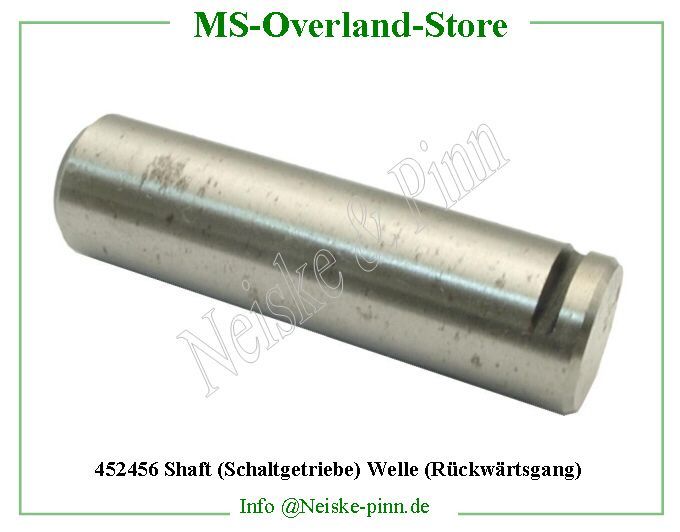  Shaft (Schaltgetriebe) Welle (Rückwärtsgang)  Willys-MB Axe pignon marche arriere t84   Willys Overland Shaft reverse idler gear transmission t84 Neiske & Pinn  WO638952 WO-638952 Willys Overland  Willys-MB  WO-638952 Willys-MB  Neiske & Pinn  