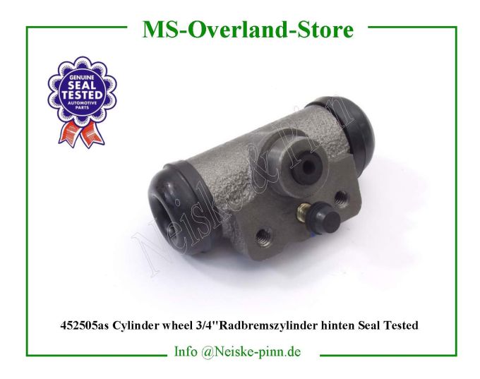  Cylinder wheel 3/4"Radbremszylinder hinten Seal Tested  Willys-M38   Willys Overland  Neiske & Pinn   Willys Overland  Willys-M38   Neiske & Pinn  Willys-M38  Willys Overland  Willys-M38   Willys Overland  Willys-M38  Neiske & Pinn  